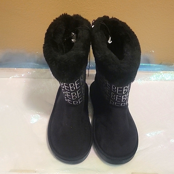 Bebe black kids boot slippers - Picture 4 of 10
